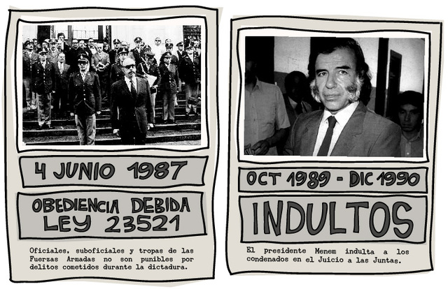 Aprobación de la ley de obediencia debida