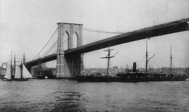 The Brooklyn Bridge completed