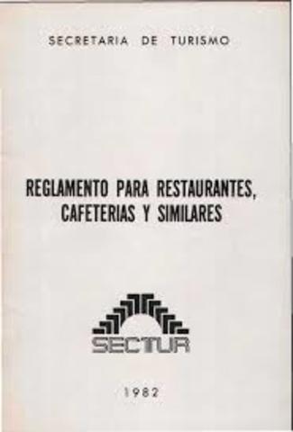 Reglamento para Restaurantes, Cafeterías y similares (DOF 8-10-1982)