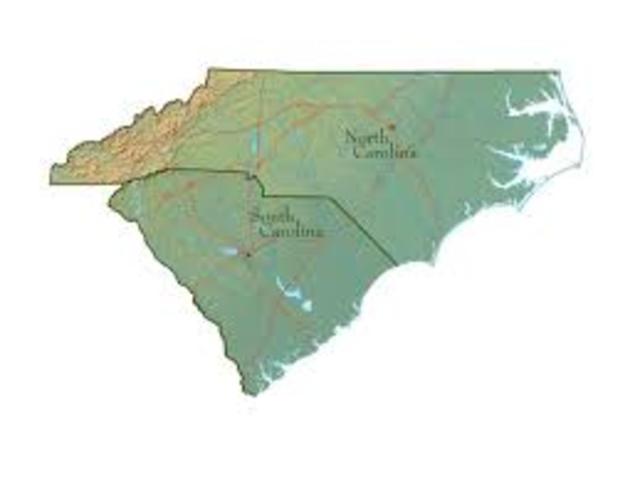 North Carolina split in half