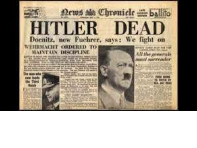 Hitler "commits suicide"