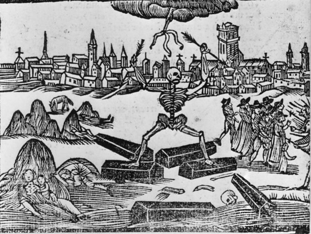 Theatres in London close due to the plague