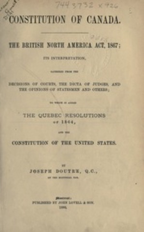 L’Acte de l’Amérique du Nord britannique