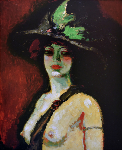 Woman with Large Hat