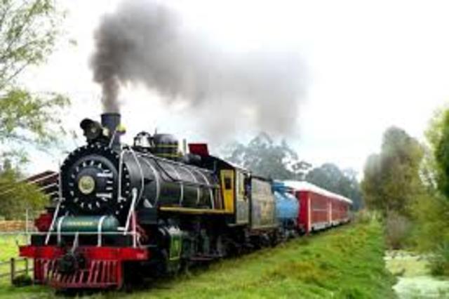 Inauguración ferrocarril de la sabana