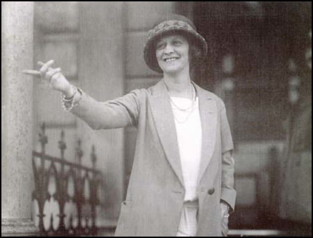 Nancy Astor enters the Commons