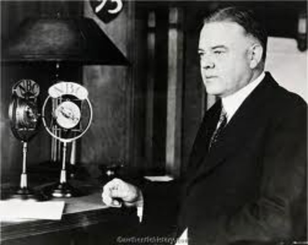 Herbert Hoover Takes office
