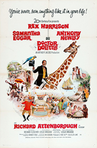 Doctor Dolittle (https://www.imdb.com/title/tt0061584/?ref_=nv_sr_3)