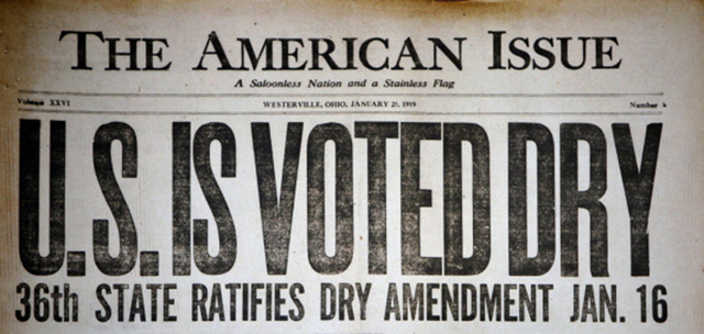 The 18th Amendment & Volstead Act