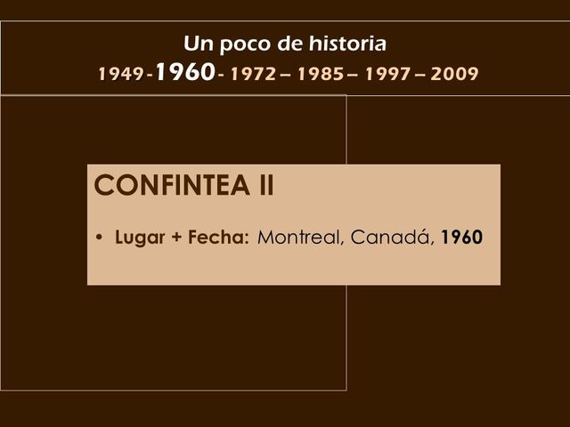 CONFITEA II, Montreal (Canadá)