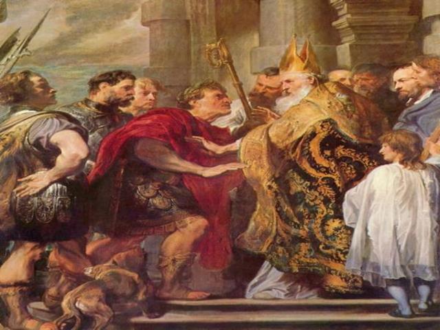 Teodosio declara al cristianismo como religión oficial.