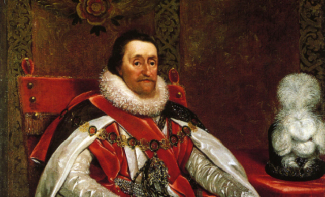 King James I dies