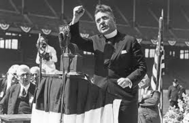 Father Coughlin attacks FDR, Jews