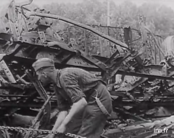 Rétablissement du réseau sous l'occupation allemnande