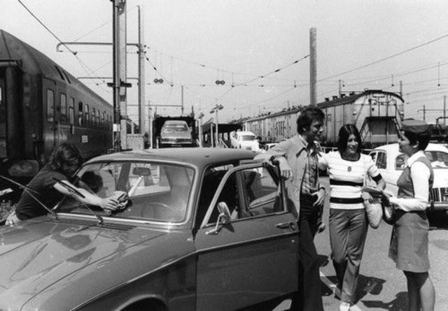 Premier train auto-couchette