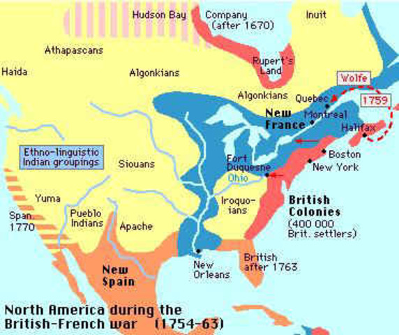 Seven Years War ( French and Indian War) begins