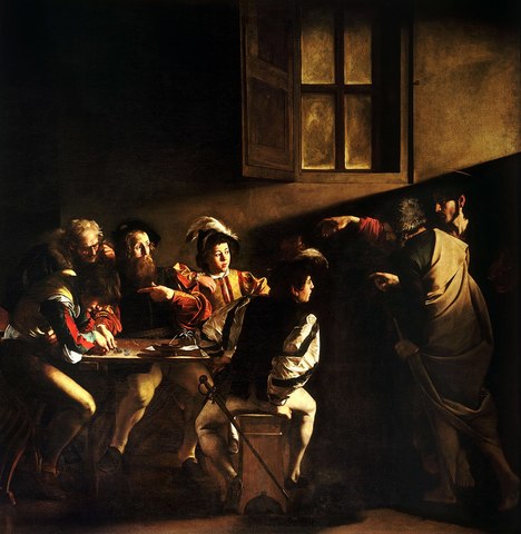 "La vocació de Sant Mateu" de Caravaggio