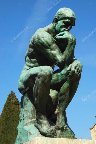 "El pensador" de Rodin