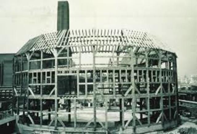 Globe Theater Built