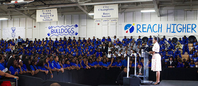 In 2014, Michelle launched the Reach Higher initiative.