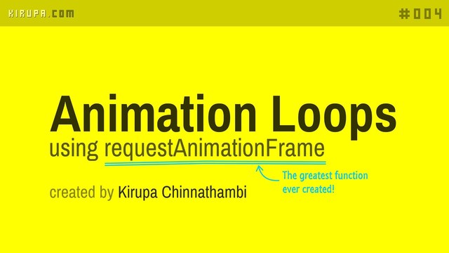 requestAnimationFrame