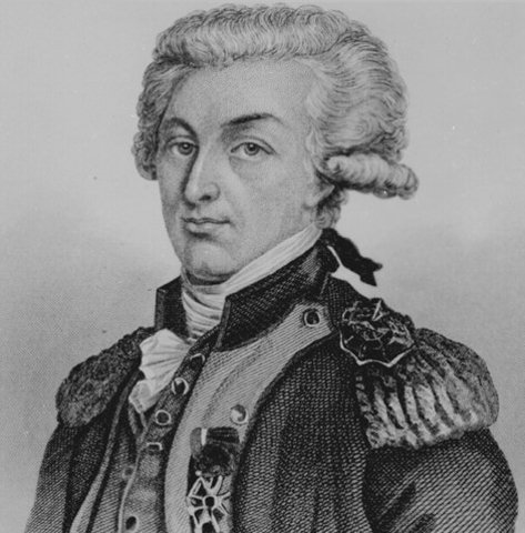 Marquis de Lafaeyette arrives in colonies
