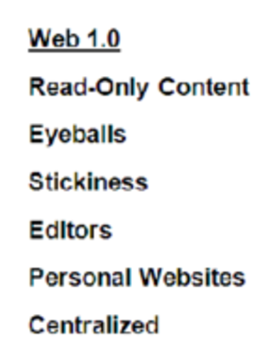 web 1.0