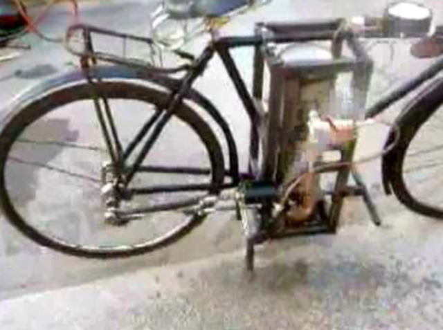 First (steamed powered) Bicycle