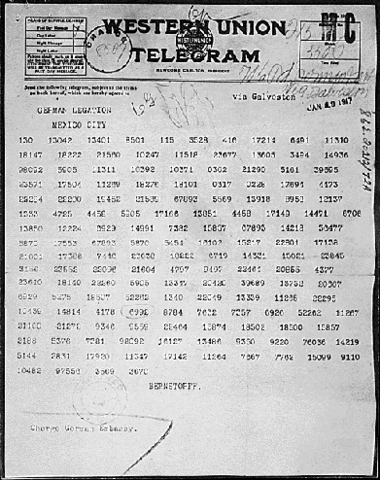 Publication of the Zimmerman Note