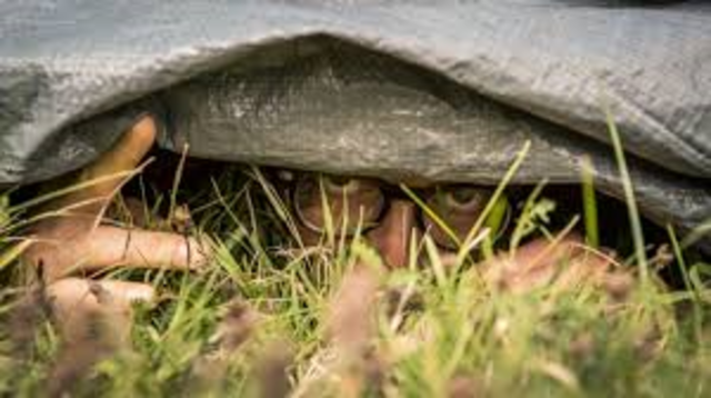 Els pares de la Maria es tenen que amagar dels soldats.