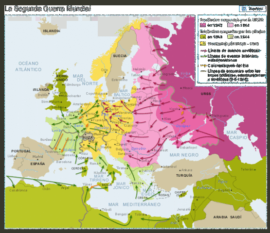 Alemania toma diferentes territorios de Europa