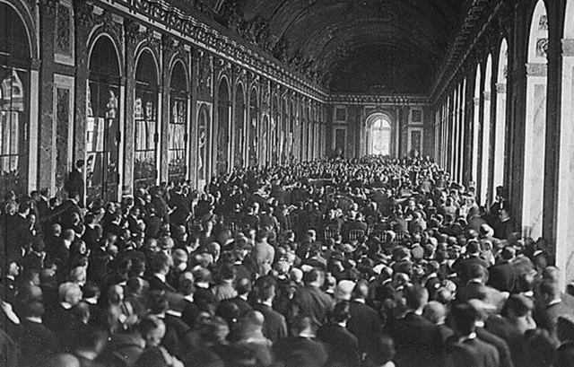 Signing of the Treaty of Versailles.
