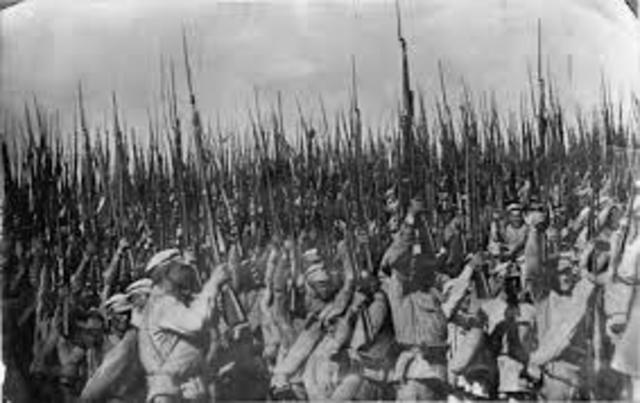 Derrota del ejército zarista por Japón