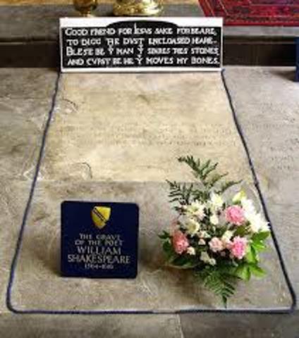 Shakespeare dies
