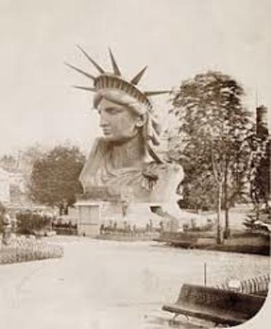 Statue of Liberty Erected