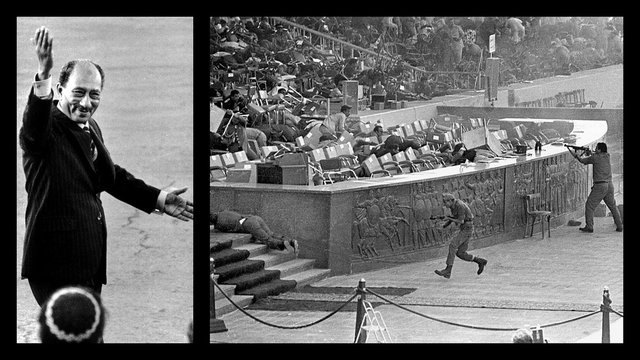 Oficiales fundamentalistas egipcios asesinan a Sadat