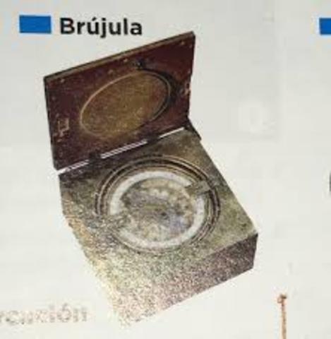 Gutenberg imprime por primera vez " La Biblia". Uso generalizado de la brújula para la navegación