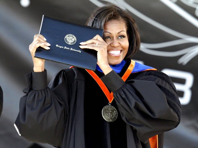 Michelle Obama attended Harvard Law School and graduated in 1988