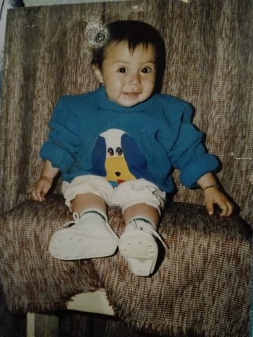 mi primera foto en silla.