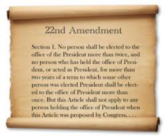 22nd Amendment Ratified