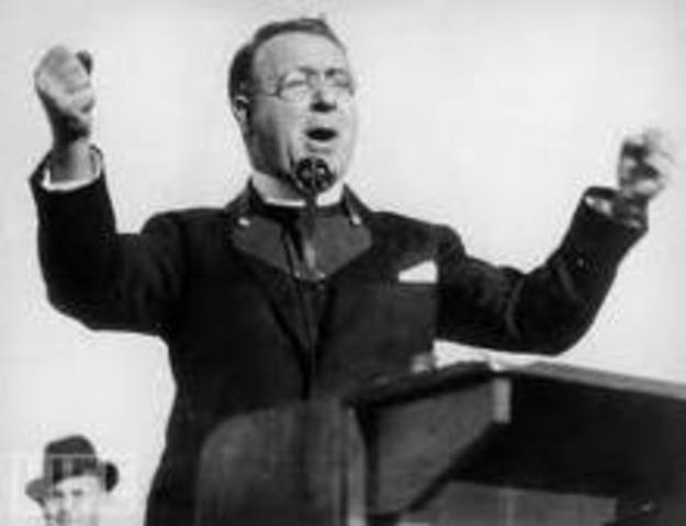 Father Coughlin attacks FDR, Jews