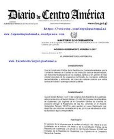Emisión del Decreto 20-82