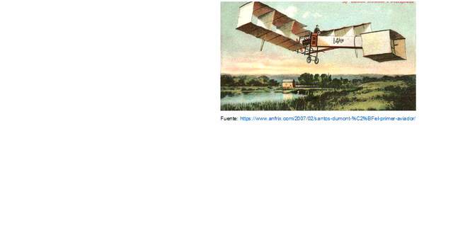 1906. El vuelo de Dumont.