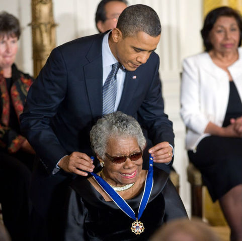 Maya Angelou Awarded Presidential Medal of Freedom