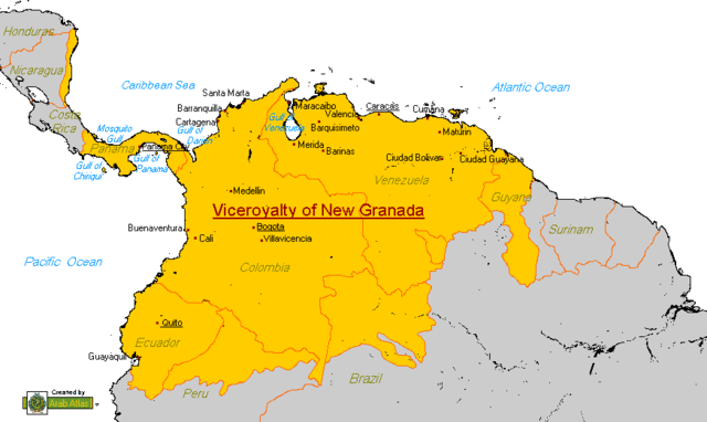Viceroyal of New Granada established