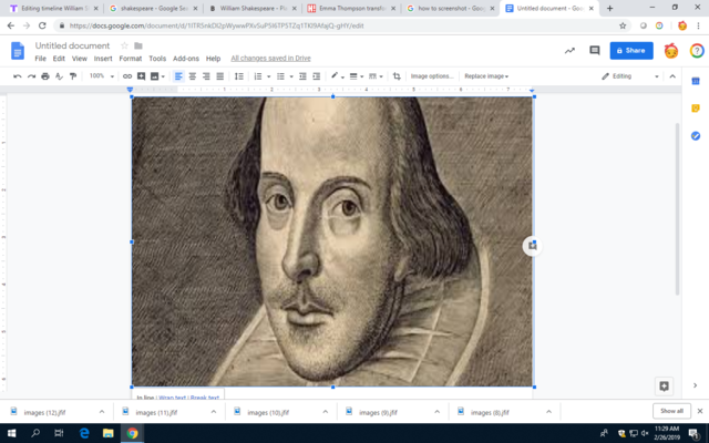 Birth of Shakespeare