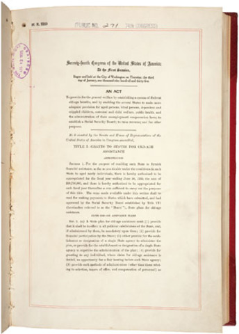 Social Security act