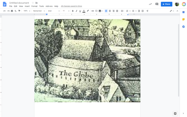 Globe Theater is built