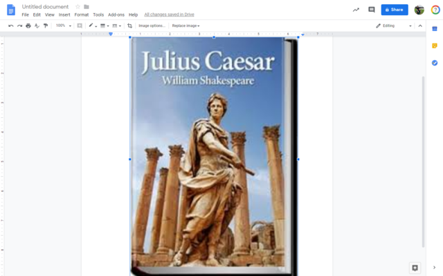 Shakespeare's Julius Caesar is produced