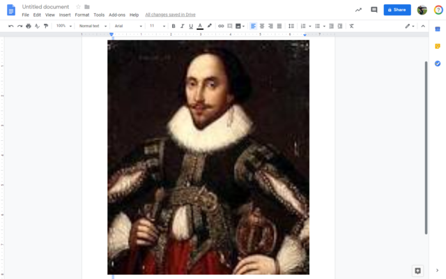 Shakespeare's father dies